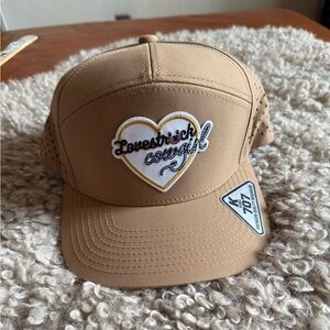 Tan lucky chuck cap